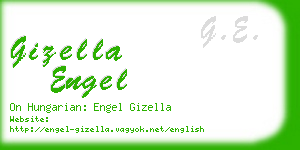 gizella engel business card